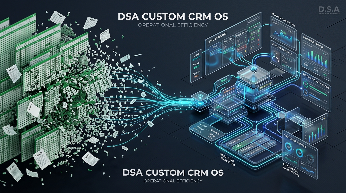 Transition from fragile spreadsheets to a custom CRM operating system